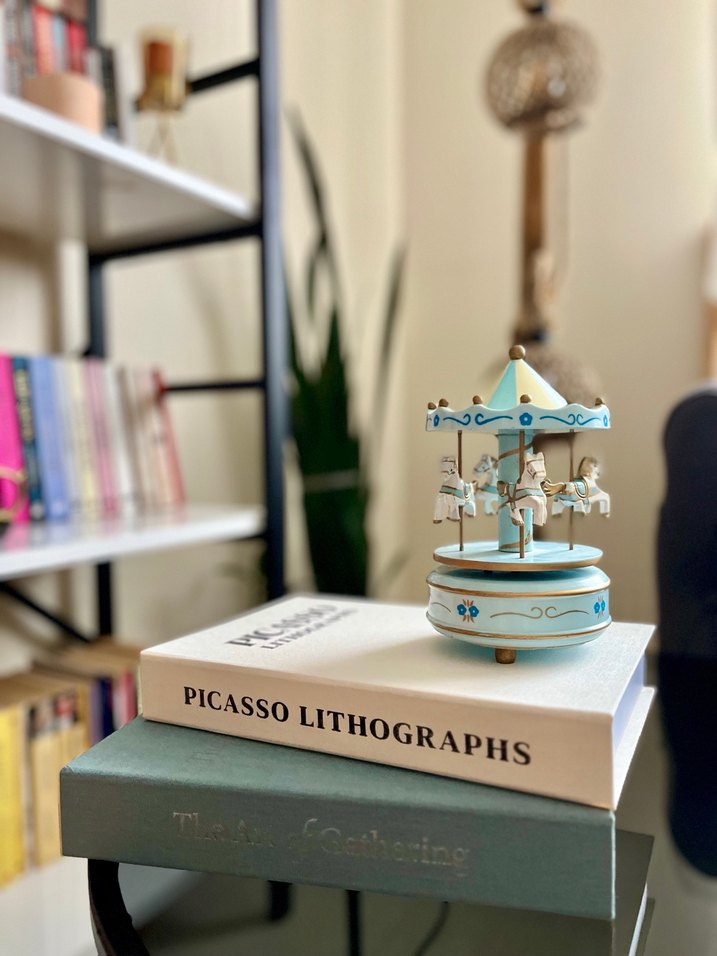 Mavi beyaz dekor kutu - Görsel 5