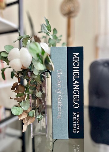 Mavi siyah kumaş kaplı dekor kutu - Görsel 3