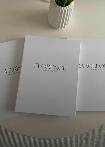 Florence Paris Barcelona dekor kutu - Görsel 3