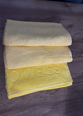 Sarı Parlak Desenli Havlu - WEISS - Görsel 3