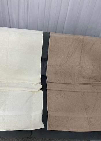 2Li Bej ve Gri Havlu Seti - Görsel 3