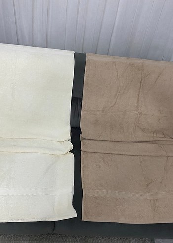 2Li Bej ve Gri Havlu Seti - Görsel 4