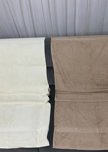 2Li Bej ve Gri Havlu Seti - Görsel 2