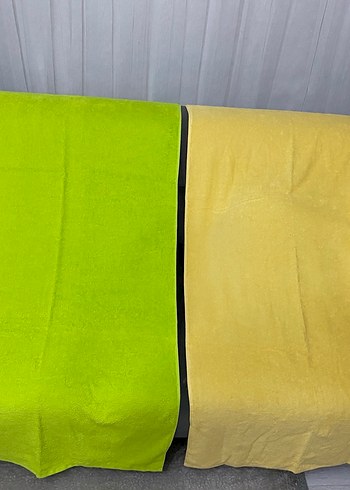 Sarı yeşil saç ve banyo Havlu - Görsel 3