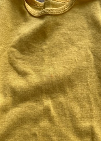 Sarı Pamuklu Bebek Kolsuz Body - Görsel 6