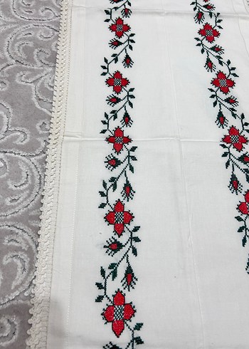 Kaneviçe uzun yastık kılıfı - Görsel 2