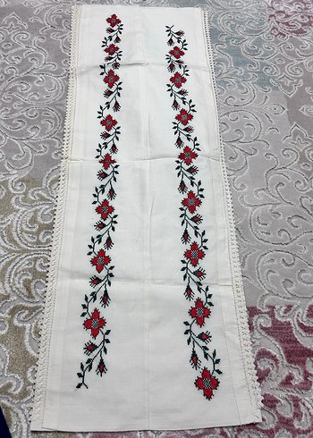 Kaneviçe uzun yastık kılıfı - Görsel 3