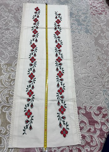 Kaneviçe uzun yastık kılıfı - Görsel 6