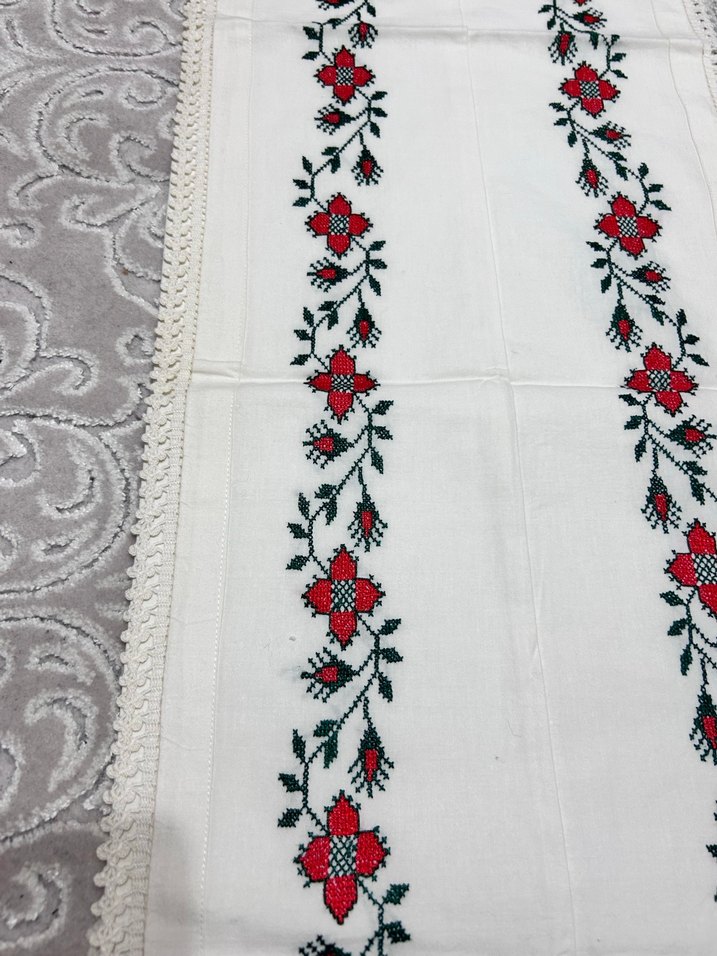 Kaneviçe uzun yastık kılıfı - Görsel 2