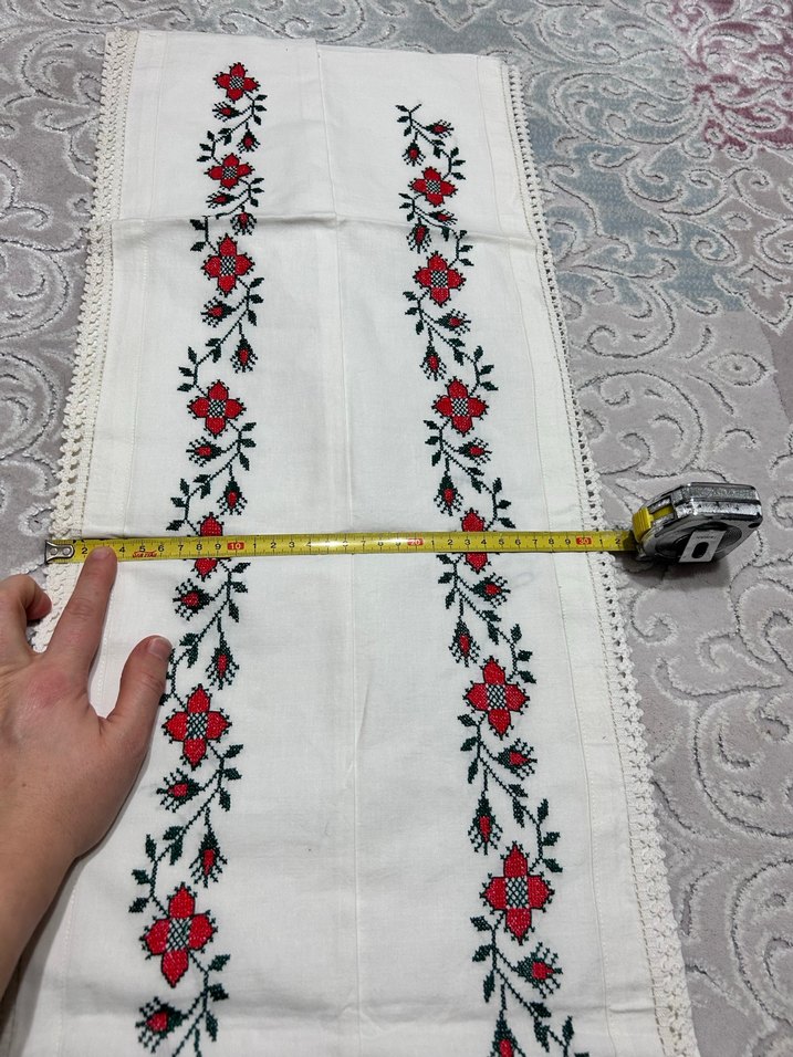 Kaneviçe uzun yastık kılıfı - Görsel 5