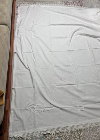 Dantel Detaylı Beyaz çarşaf - Görsel 6