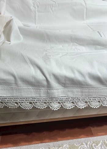 Dantel Detaylı Beyaz çarşaf - Görsel 8