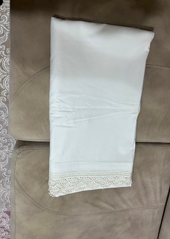 Dantel Detaylı Beyaz çarşaf - Görsel 9