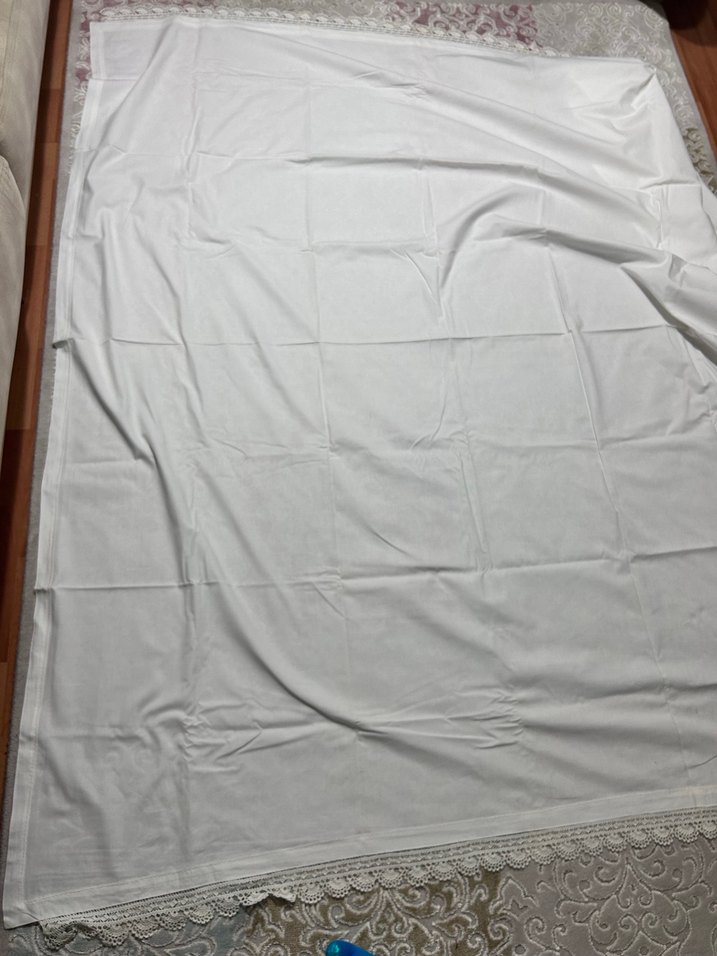 Dantel Detaylı Beyaz çarşaf - Görsel 5