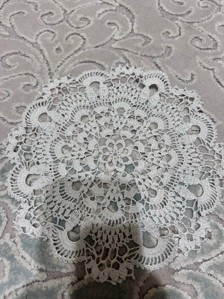Bohem Tarzı El Yapımı Dantel Örtü - Görsel 2