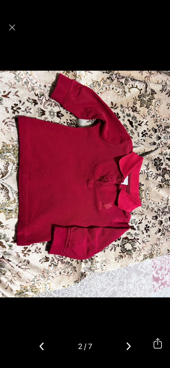 Erkek Bebek Uzun Kollu Polo Tişört - Görsel 2