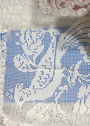 El Yapımı Dantel Kırlent örtüsü - Görsel 5