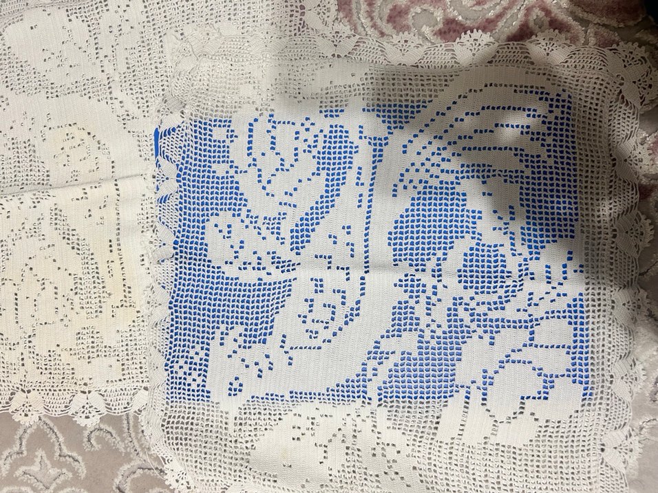 El Yapımı Dantel Kırlent örtüsü - Görsel 5