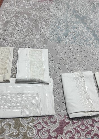 Vintage yastık kılıfı ve bohça - Görsel 10