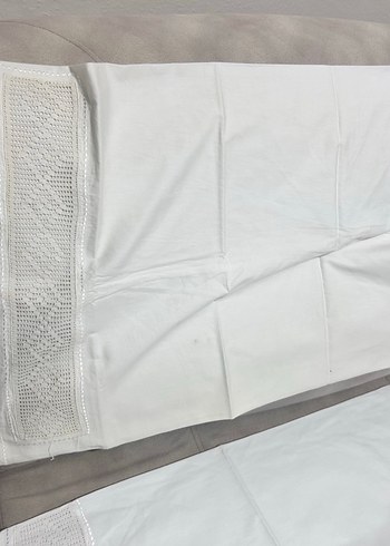 Vintage yastık kılıfı ve bohça - Görsel 4