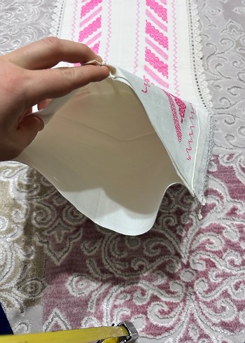 Kaneviçe uzun yastık kılıfı - Görsel 7