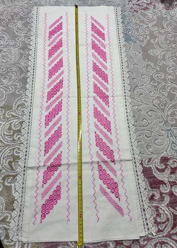 Kaneviçe uzun yastık kılıfı - Görsel 3