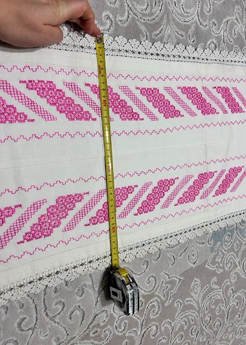 Kaneviçe uzun yastık kılıfı - Görsel 5