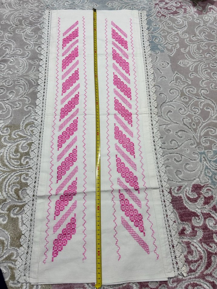 Kaneviçe uzun yastık kılıfı - Görsel 4