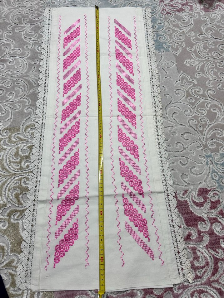 Kaneviçe uzun yastık kılıfı - Görsel 3