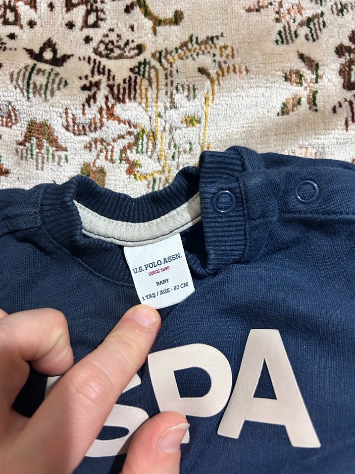 U.s polo erkek bebek sweat - Görsel 3