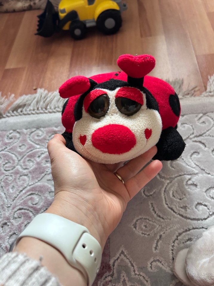 Kırmızı Uğur Böceği Peluş Oyuncak - Görsel 3