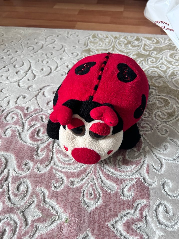 Kırmızı Uğur Böceği Peluş Oyuncak - Görsel 5
