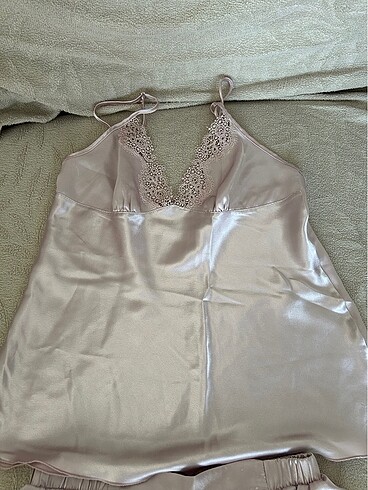 Pierre Cardin Saten şortlu takım babydoll