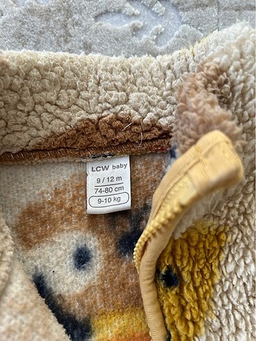 9-12 Ay Beden Peluş mont