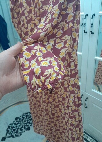 l Beden çeşitli Renk Çiçekli elbise
