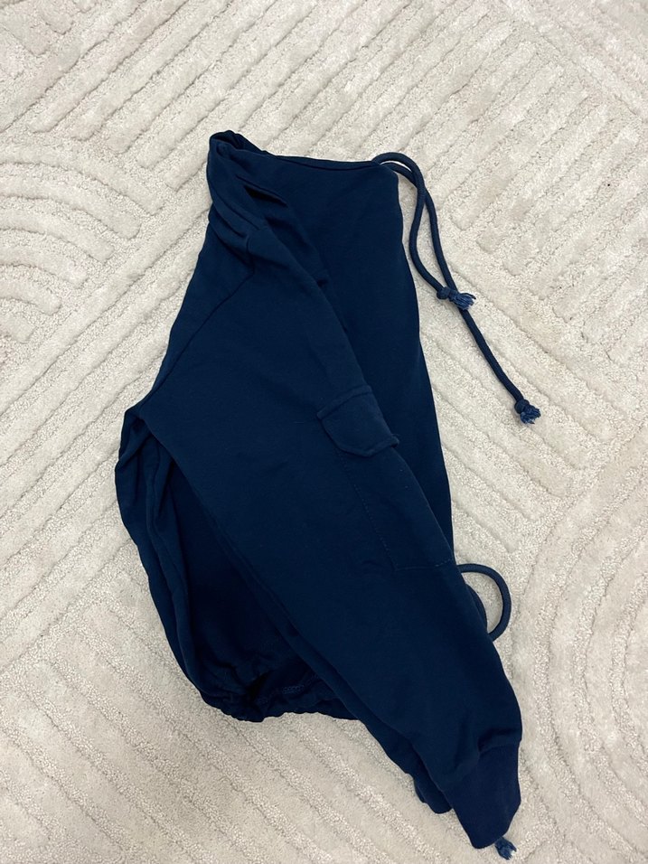 Kapüşonlu, Mavi Sweatshirt - Görsel 2