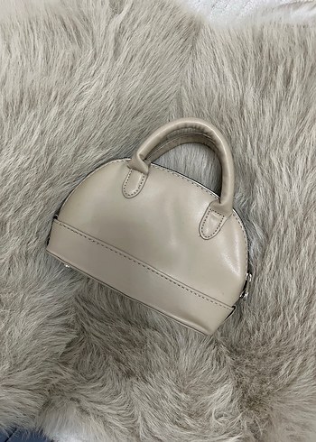 Bej Deri Kadın El Çantası - Görsel 2
