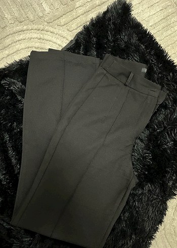 Siyah  Kadın Kumaş Pantolon - Görsel 2