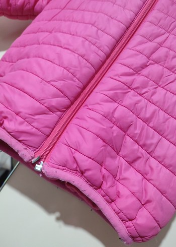 Kız Çocuk Pembe Fermuarlı Mont - Görsel 2