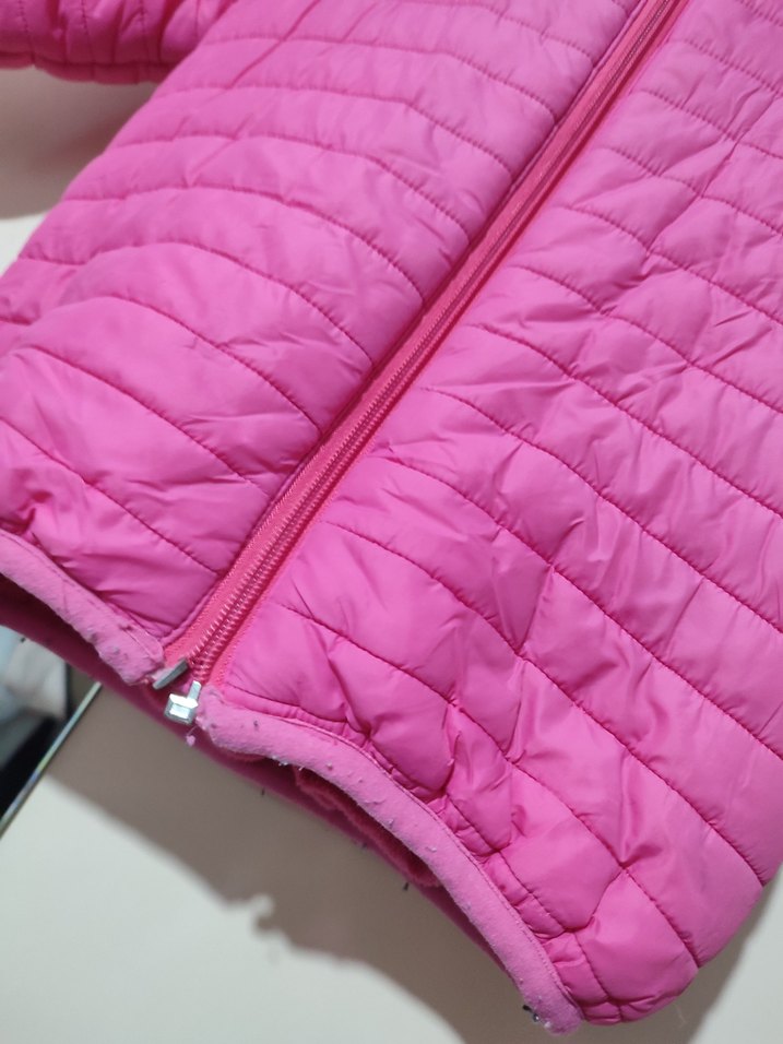 Kız Çocuk Pembe Fermuarlı Mont - Görsel 2