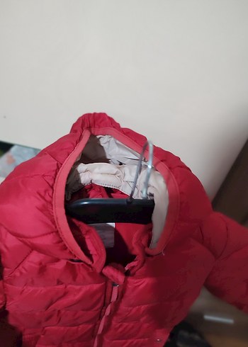 Kız Çocuk Pembe Kapüşonlu Fermuarlı Mont - Görsel 3