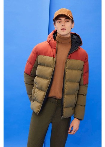 Mudo Camel Renkli Erkek Şişme Mont - Görsel 2