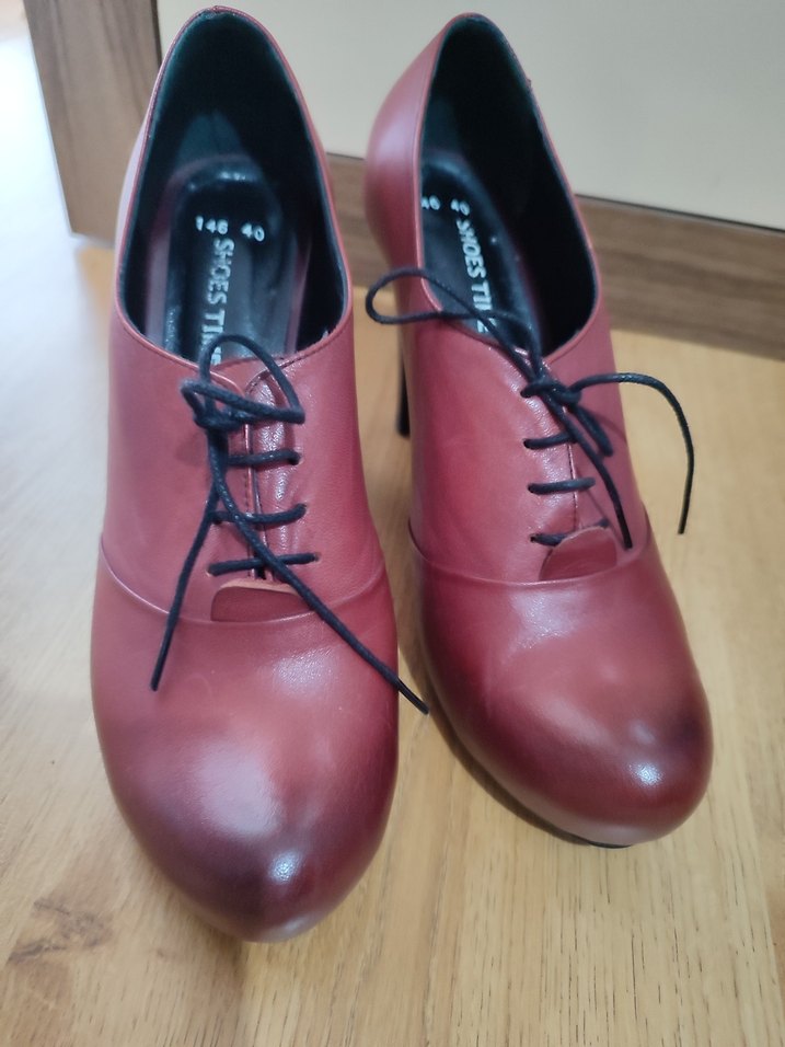 Bordo Deri Stiletto Kadın Klasik Ayakkabı - Görsel 2