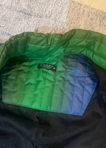 Kadın Çok Renkli Uzun Fermuarlı Yelek - Görsel 8