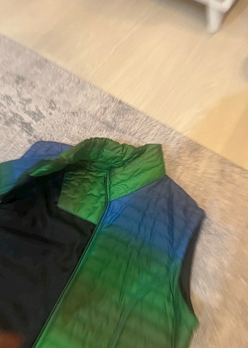 Kadın Çok Renkli Uzun Fermuarlı Yelek - Görsel 4