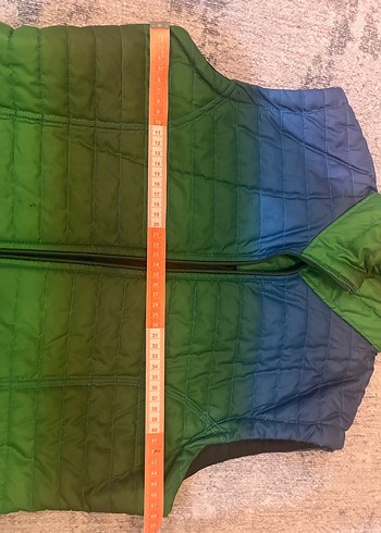 Kadın Çok Renkli Uzun Fermuarlı Yelek - Görsel 6