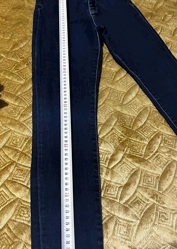 Düğmeli Kadın Denim Jean - Görsel 5