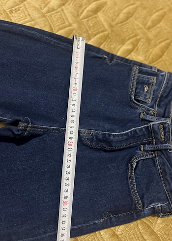 Düğmeli Kadın Denim Jean - Görsel 9