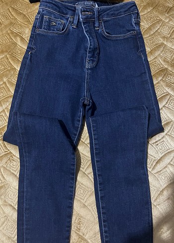 Düğmeli Kadın Denim Jean - Görsel 3