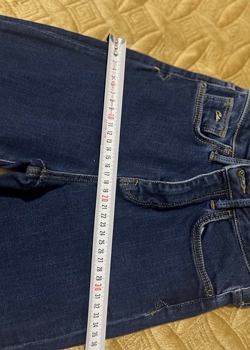 Düğmeli Kadın Denim Jean - Görsel 12